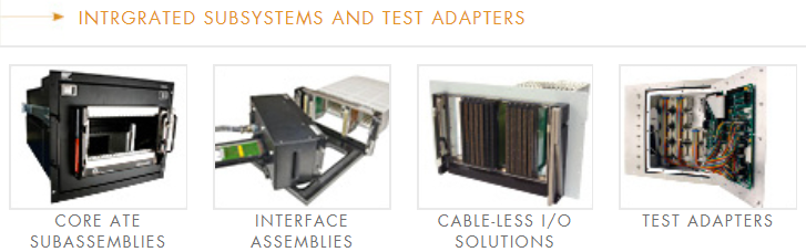 Core ATE subassemblies, interface assemblies, cable-less I/O solutions, test adapters